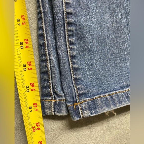 Converse One Star Jeans Womens Size 8 Blue Low Rise Straight Leg Stretch 30x31.5 - Picture 10 of 16
